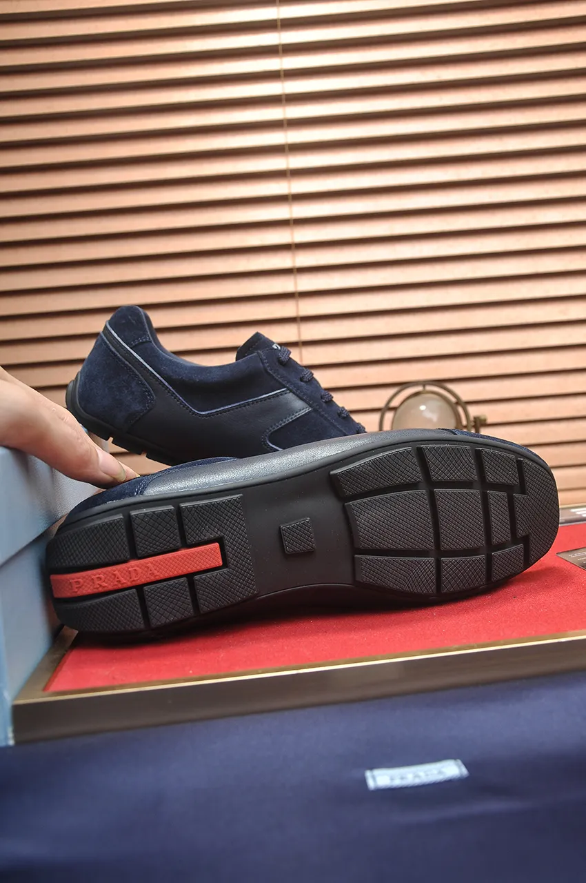 Men's shoes 💰560💶【PRADA】Couple's casual shoes, originally developed 1:1, made of high-mercerized cowhide with imported cowhide, silk sheepskin lining, rubber outsole, comfortable and soft on the feet, size for women: 35 to 41. Male 38 to 48💰🔥🔥🔥🔥🔥